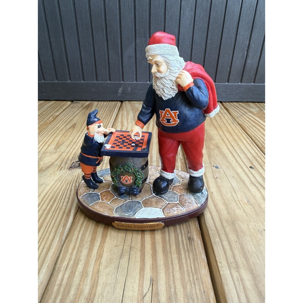 The Memory Company Checkerboard Santa Limited Edition Resin Figure